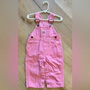 Baby Girl Pink Carhartt Overalls